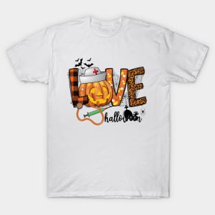 Love Halloween Pumpkin Nurse T-Shirt